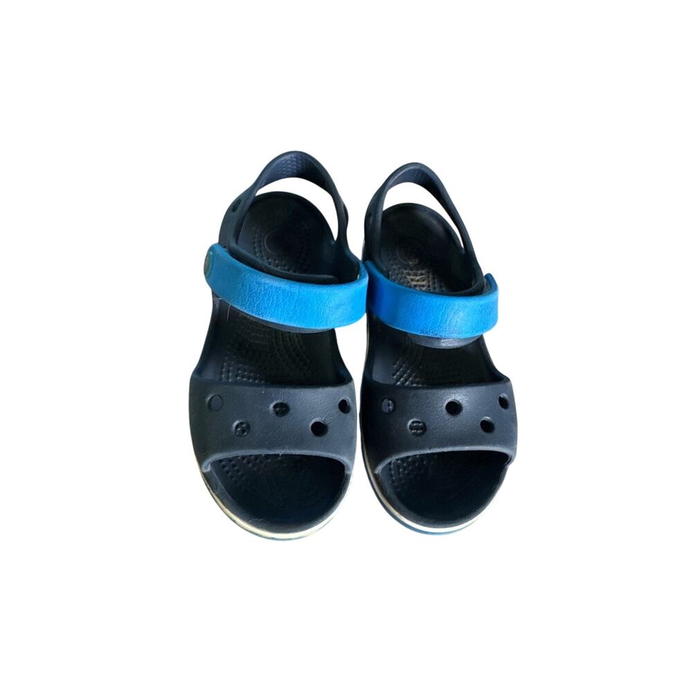 Crocs Navy & Bright Blue  Slip on Sandal  Comfortable Everyday Wear Toddler 10